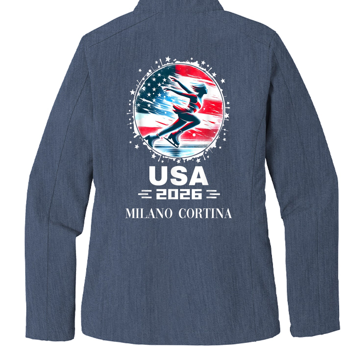 Navy Heather - L317 - BACK