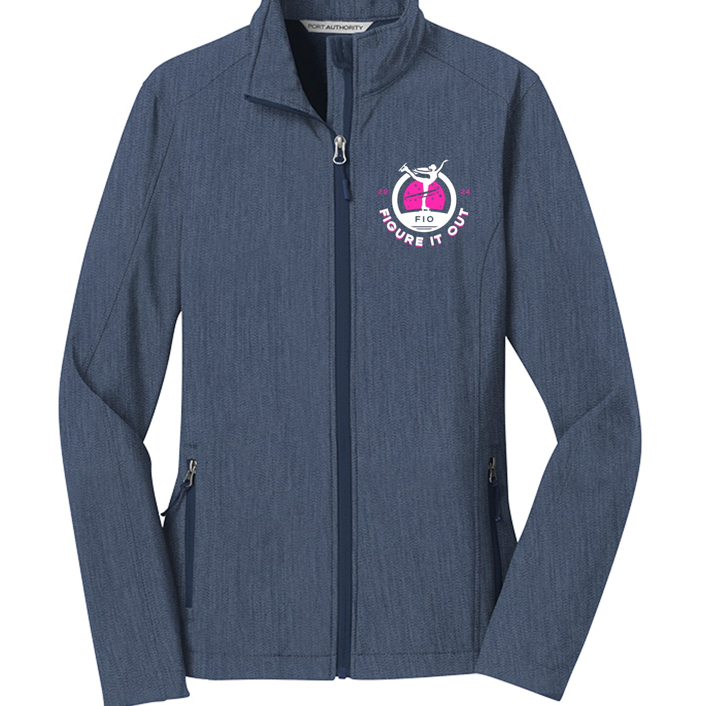 Navy Heather - L317 - FRONT