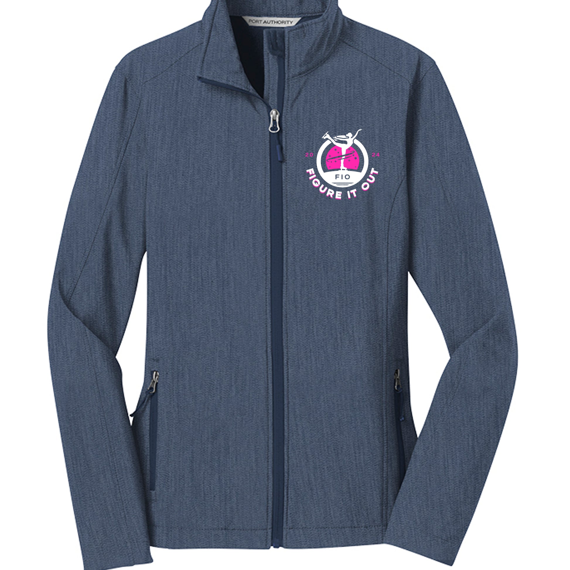 Navy Heather - L317 - FRONT